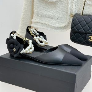 Chanel G46851 Flats Women in Lambskin Black