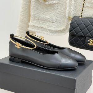 Chanel G46932 Ballet Flats Women in Lambskin Black