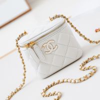 Chanel AP3941 Vanity with Chain in Lambskin White