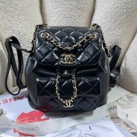 Chanel AS2908 Dumas Small Backpack in Calfskin Black