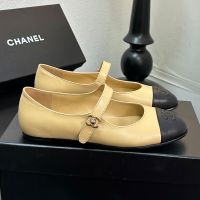 Chanel G46541 Mary Janes with CC Buckle Women in Lambskin Brown