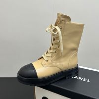 Chanel G46853 Ankle Boots Women in Calfskin Brown